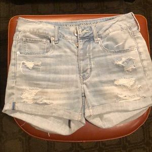 American Eagle Outfitters stretch tomgirl shorts.